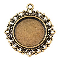 Подвески для кабошонов  & стразов&nbsp;X-PALLOY-A15290-AG-LF