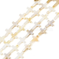 Нити бусин из натуральных пресноводных ракушек&nbsp;BSHE-G036-05B