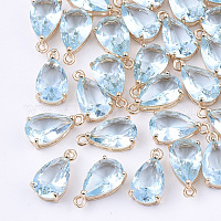 Прозрачные стеклянные амулеты&nbsp;GLAA-T007-11C