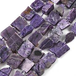 Естественно чароитовыми бисер пряди&nbsp;G-D101-B17