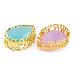 Каплевидная вышивка на стразах GLAA-K069-08G