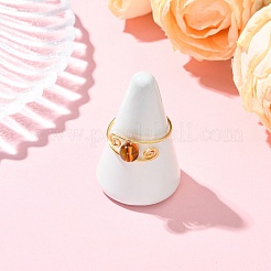 Кольца на палец из натурального янтаря&nbsp;RJEW-JR01044