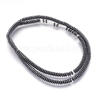 Немагнитные синтетический гематит бисер пряди&nbsp;X-G-I208-03-A-4x1mm