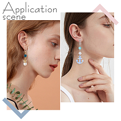 18 шт. 3-х цветная фурнитура для сережек-гвоздиков из нержавеющей стали 201 STAS-DC0014-84