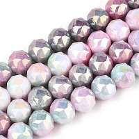 Антикоррозийные гальванические стеклянные бусины&nbsp;GLAA-N010-10mm-09