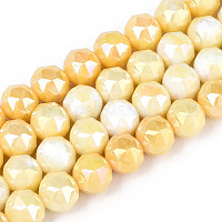 Антикоррозийные гальванические стеклянные бусины&nbsp;GLAA-N010-10mm-01