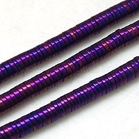 Немагнитные синтетический гематит бисер пряди&nbsp;G-K011-4x1mm-05