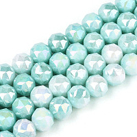 Антикоррозийные гальванические стеклянные бусины&nbsp;X-GLAA-N010-10mm-10