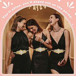 Ромбовидные утюги на аппликациях из страз DIY-WH0304-975B