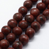 Натуральный кунжут яшма / киви нитки бусины яшмы&nbsp;G-I199-18-4mm