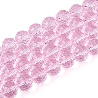 Прозрачные стеклянные бусины&nbsp;GLAA-R095-10mm-33