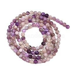 Естественно чароитовыми бисер пряди&nbsp;G-B175-D15-3mm