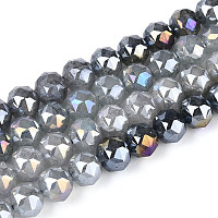 Антикоррозийные гальванические стеклянные бусины&nbsp;GLAA-N064-8mm-14