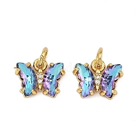 Кулон из латуни с прозрачным кубическим цирконием&nbsp;ZIRC-P079-B01-01