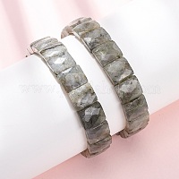 Натуральные граненые браслеты из лабрадорита с бусинами&nbsp;BJEW-K251-08A