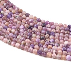 Естественно чароитовыми бисер пряди&nbsp;G-K376-A04-3mm