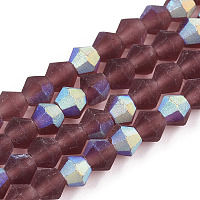 Имитируют нити бус из матового стекла из австрийского хрусталя&nbsp;GLAA-F029-TM3mm-A05