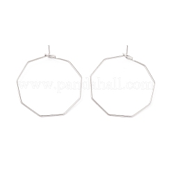 Фурнитура для сережек-колец из нержавеющей стали 316&nbsp;LS-STAS-C029-02P