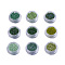 Glass Seed Beads, Round, Green, 2mm, Hole: 1mm, about 50g/1bag, 9bags/set
