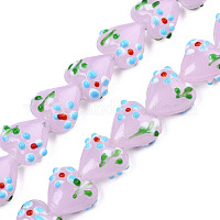 Бусины ручной работы ухабистой бисер нитей&nbsp;LAMP-N029-011E