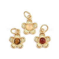 Подвески-цветы из натуральных смешанных драгоценных камней&nbsp;KK-B157-18G