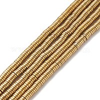 Немагнитные синтетический гематит бисер пряди&nbsp;G-K011-4x1mm-07