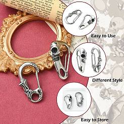 2 шт. 2-х видов фурнитуры из хирургической нержавеющей стали 316 с кольцом для ключей из нержавеющей стали 304&nbsp;FIND-CJ0005-41