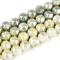 Антикоррозийные гальванические стеклянные бусины&nbsp;GLAA-N010-10mm-12