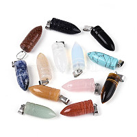 Природные и синтетические смешанные каменные подвески&nbsp;G-N349-16P