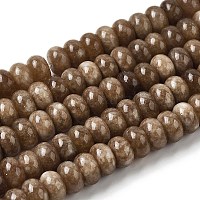 Окрашенные природные белый нефрит бисер пряди&nbsp;G-G107-A31-01