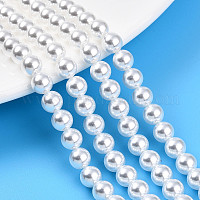 Выпечка из окрашенного перламутрового стекла жемчужные бусинки&nbsp;HY-N002-6mm-A12