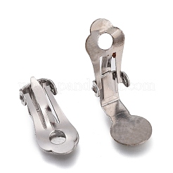 Фурнитура для сережек-клипс из нержавеющей стали 316&nbsp;STAS-F264-04P