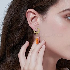 16 шт. фурнитура для сережек-колец Huggie Hoop из нержавеющей стали 201&nbsp;STAS-FS0002-26D