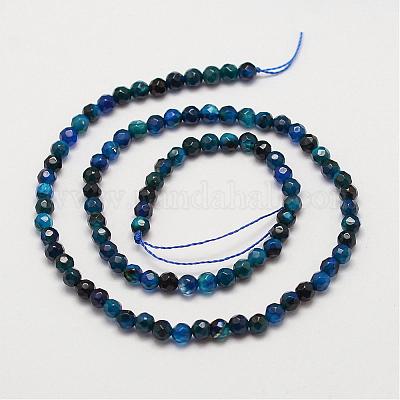 Натуральные полосатые агатовые / полосатые агатовые нити G-G882-4mm-D01-1