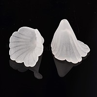 Прозрачные матовые акриловые цветочные бусины&nbsp;X-PL551