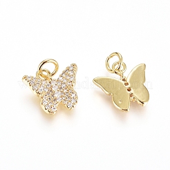 Латунные микро проложить кубического циркония подвески ZIRC-G166-30G