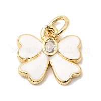 Латунные подвески из прозрачного кубического циркония&nbsp;KK-G554-03B-02