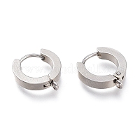 Фурнитура для сережек-колец huggie hoop из нержавеющей стали 304&nbsp;STAS-I167-01A-P