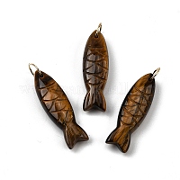 Резные подвески из натурального тигрового глаза&nbsp;G-G314-01G-02