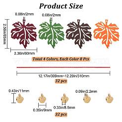 Осень сделай сам кленовый лист дерево войлочные висячие украшения DIY-WH0407-04