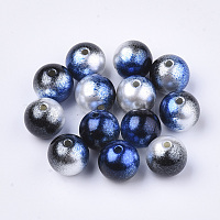 Радуга abs пластиковые жемчужные бусы&nbsp;OACR-Q174-6mm-11