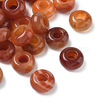Натуральный сердолик европейских шариков&nbsp;G-G740-14x8mm-15