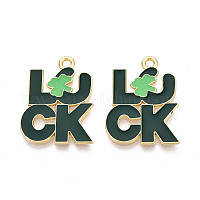 Подвески из сплава с эмалью ко дню святого патрика&nbsp;ENAM-T023-06B