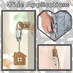 2 шт. 2-х видов фурнитуры из хирургической нержавеющей стали 316 с кольцом для ключей из нержавеющей стали 304&nbsp;FIND-CJ0005-41