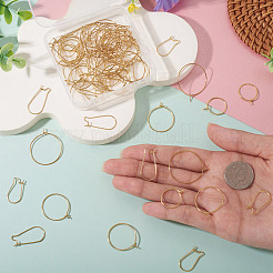 80 шт. 5 стиля фурнитуры для серег-колец из хирургической нержавеющей стали 316&nbsp;STAS-TA0005-45