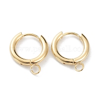 201 фурнитура для сережек-колец Huggie Hoop из нержавеющей стали&nbsp;STAS-P283-01B-G