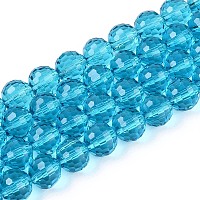 Прозрачные стеклянные бусины&nbsp;GLAA-R095-8mm-23