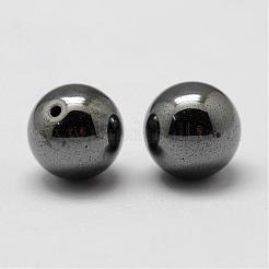 Немагнитные синтетические гематит бусины&nbsp;G-P162-02-5mm