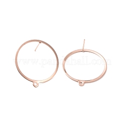 201 фурнитура для сережек-гвоздиков из нержавеющей стали STAS-K241-12RG