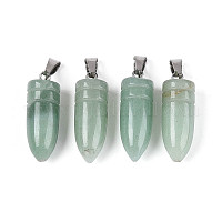 Естественный зеленый авантюрин подвески&nbsp;G-N349-16P-04